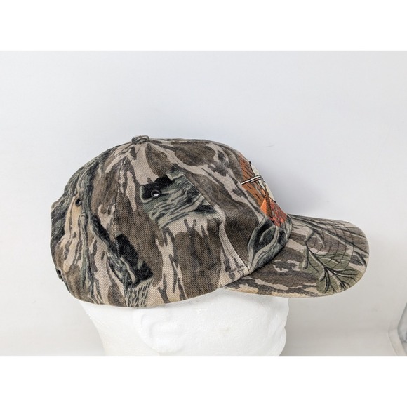 Vintage Mossy Oak Tree Stand Camo Hunting Hat Snapback Baseball Cap Made‎ In USA - Picture 4 of 6
